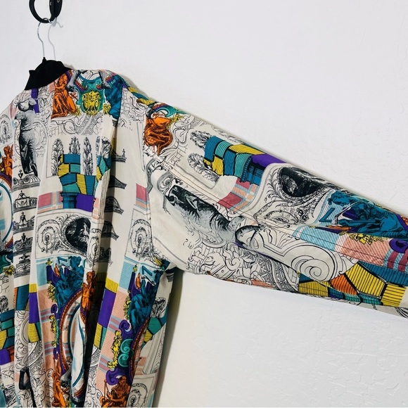 Vintage Silk Robert Stock Golf Retro Windbreaker Medium - Picture 8 of 10